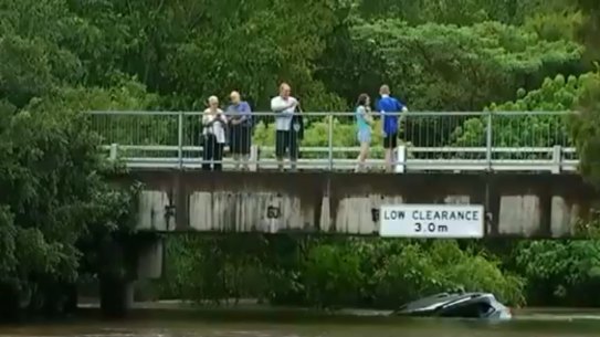 Flooding at Nambour on Wednesday.