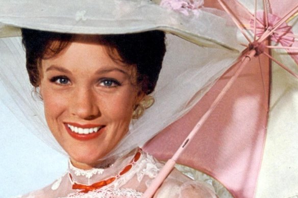 Julie Andrews as Mary Poppins in the 1964 film.