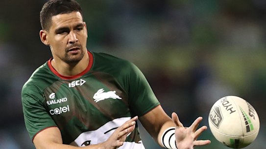 Cody Walker was joined by James Roberts when Mitchell pulled out of a community event in Wagga this weekend. 