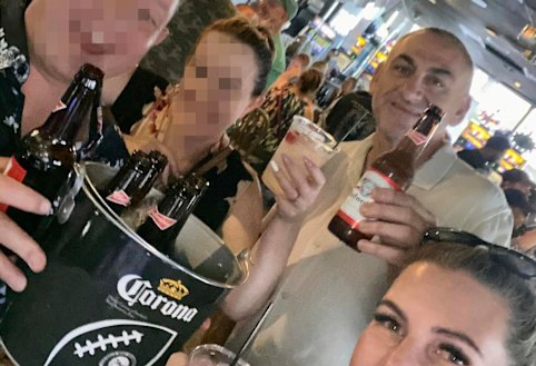 Johns Park Bowling Club chief executive David Marsh (second from right) was a guest of Aristocrat on the G2E tour in October.