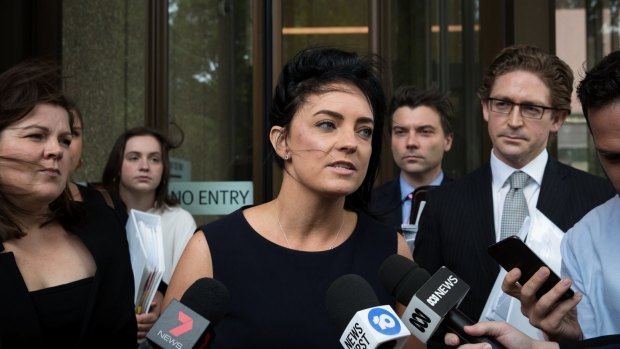 Emma Husar, pictured in December, is pursuing legal action against BuzzFeed.