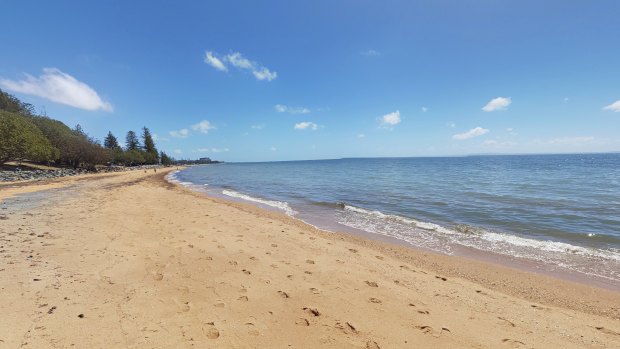 The view off the coast of Woody Point in the Moreton Bay region.