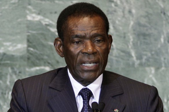 Teodoro Obiang Nguema Mbasogo, President of Equatorial Guinea.
