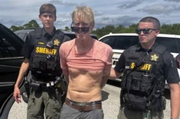 Law enforcement officers arrest Ryan Routh, the man suspected in the apparent assassination attempt of Donald Trump.