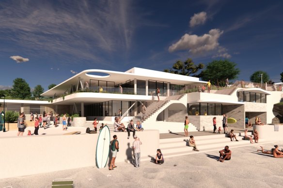Bronte Surf Lifesaving Club has put forward a revised concept design for the redevelopment. 