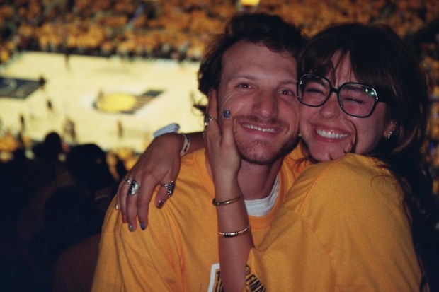 Actors Jake Short and Mika Abdalla in a photo taken during their engagement.