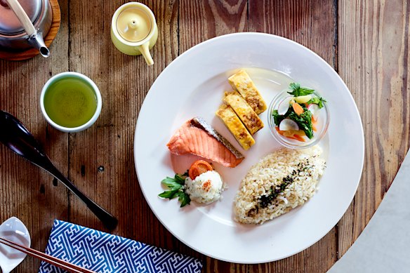 Cibi’s traditional Japanese breakfast plate.