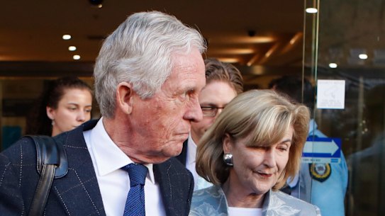 The parents of Katrina Dawson at the Lindt Cafe siege inquiry in 2017.