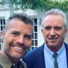 Pete Evans and Robert F. Kennedy Jnr in Los Angeles in 2020.
