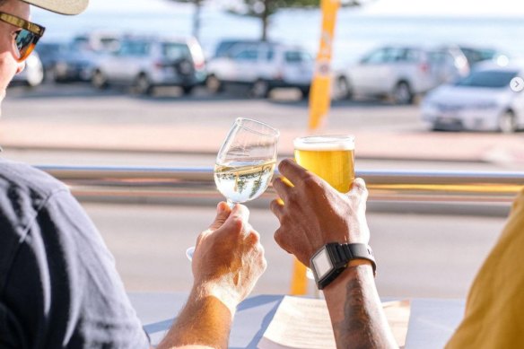 Cheers at the Cottesloe Beach Hotel.