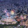 Artists’ impression of Wilkinson Eyre’s proposal for a new Brisbane 2032 Olympic stadium at the Mayne Yards Queensland Rail stabling yards. Image supplied 08/01/2025.