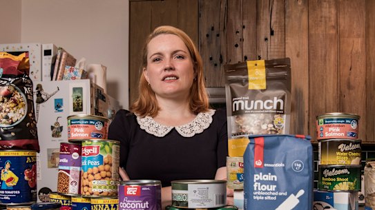 Melissa Paisley does not usually keep much food in the house but has stocked up as a precaution.