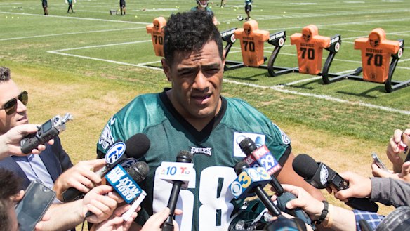 Miracle: Australia's Jordan Mailata has pulled off the improbable and made the Eagles' final roster.