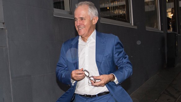 Former prime minister Malcolm Turnbull is helping NSW Premier Gladys Berejiklian.