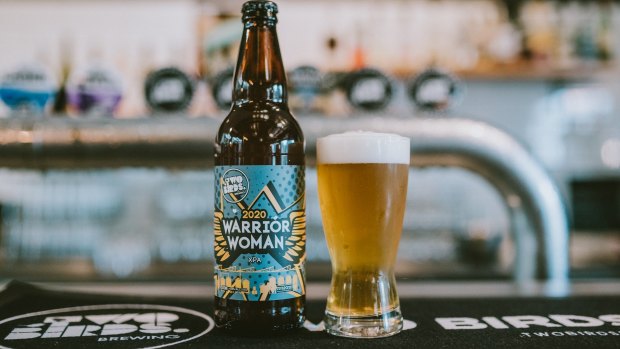 Two Birds have brewed the peach-driven Warrior Woman XPA for the occasion.