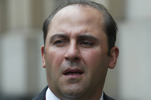 Tony Mokbel in Melbourne’s court precinct in 2006.