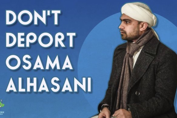 An image of Saudi-Australian Dr Usama al-Hasani in a statement of support by Prisoners of Conscience.