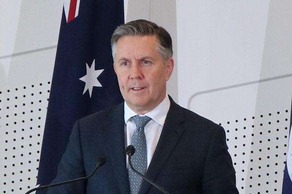 Mark Butler spoke to media after the meeting.