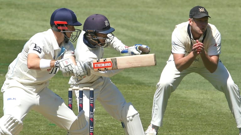 Cut above: Kurtis Patterson impressed again with the bat, but couldn’t reach three figures.