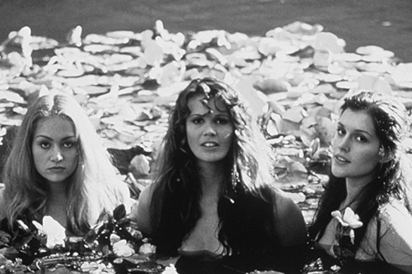 Portia de Rossi. Elle Macpherson and Kate Fischer in the film Sirens in 1994.