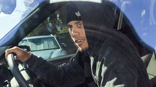 Jarome Luai leaves Wests Tigers training on Tuesday.