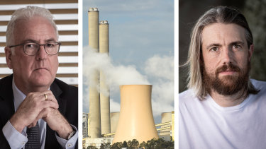 AGL Energy chief executive Graeme Hunt and Atlassian founder Mike Cannon-Brookes, who is seeking to block a demerger of AGL championed by Mr Hunt.