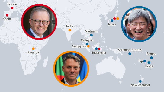 Around the world in 40 days: The PM and top ministers’ overseas blitz 16x9