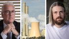 AGL Energy chief executive Graeme Hunt and Atlassian founder Mike Cannon-Brookes, who blocked the demerger.