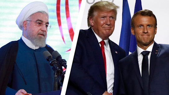 Rouhani's u-turn came a day after after a surprise intervention by French President Emmanuel Macron. 