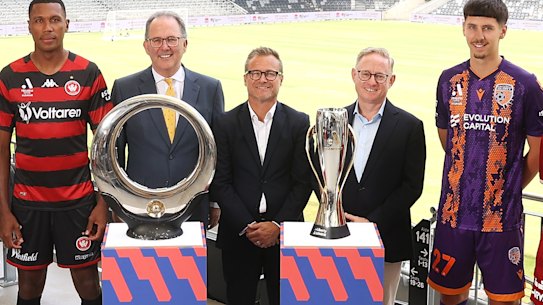 The next three A-League grand finals for men and women will be held in Sydney - if the competition survives that long.