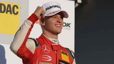 Promotion: Mick Schumacher is following in his famous father's footsteps after joining Ferrari.