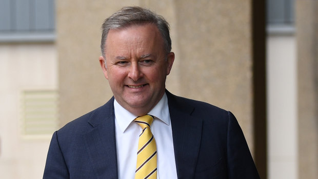Anthony Albanese arrives at the NSW Supreme Court on Thursday.