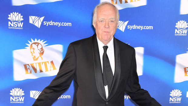 Sir Tim Rice flew Down Under for the opening night of Evita.