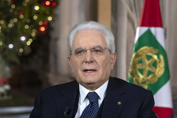 Italy's President Sergio Mattarella.