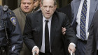 Harvey Weinstein hobbled into a New York court on a walker.