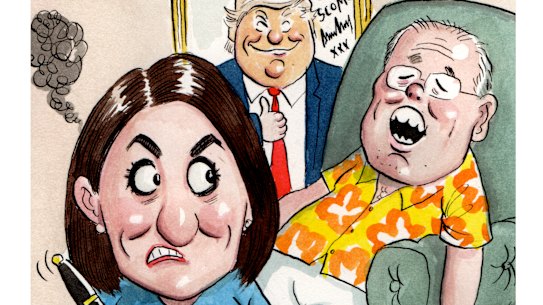 Gladys Berejiklian and Donald Trump