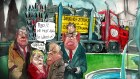 Editorial cartoon for 18 June 2020 from David Rowe. Gallery Thursday 18th June 2020 ALP,Â Anthony Albanese, Daniel Andrews, branch stacking, Labor, Adem Semyurek