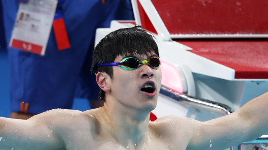 Pan Zhanle won the 100m freestyle final, but China’s swimmers have largely underperformed in Paris.