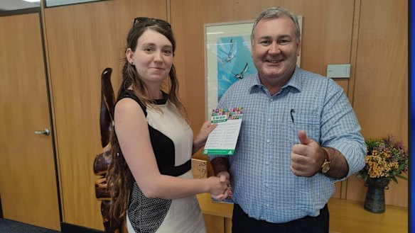 Bundaberg mayor and former Queensland LNP minister Jack Dempsey has formed an unlikely alliance with Greens candidate for Hinkler, Nicole Cornish, to abolish the Commonwealth’s controversial cashless debit card trial.