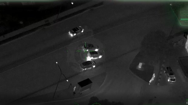 Polair tracked the vehicle during the chase.
