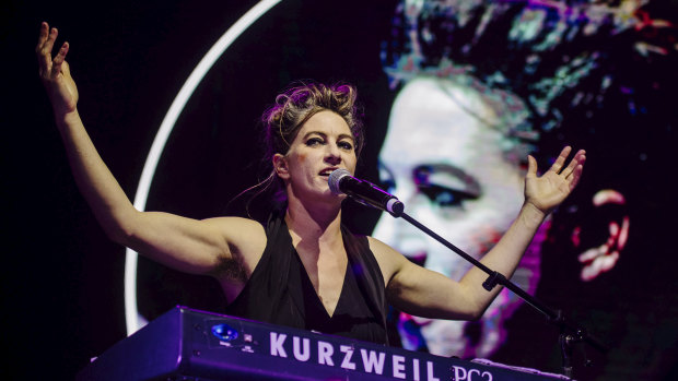 Amanda Palmer of The Dresden Dolls  performs at Mona Foma 2020