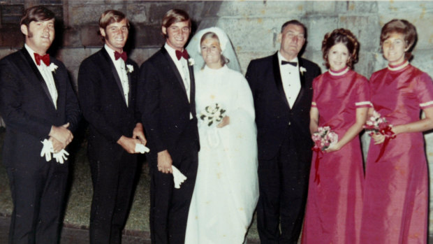 Chris and Lynette Dawson on their wedding day. 