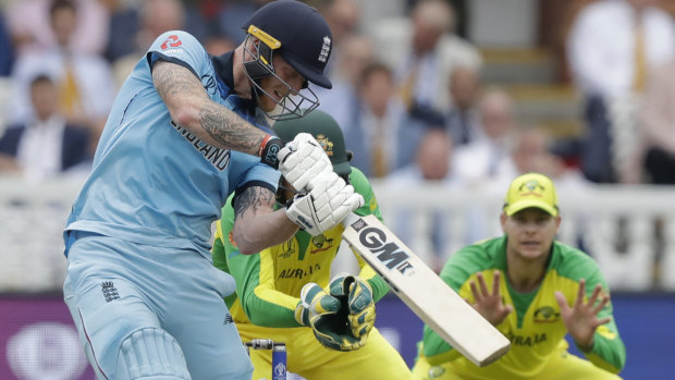 New ground, new opportunity: England's Ben Stokes goes down the ground against Australia at Lord's.  The hosts will fancy their chances better against the same opponent at Edgbaston.