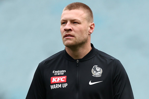 Sidelined: Jordan De Goey is out for the season after a high-grade hamstring injury.