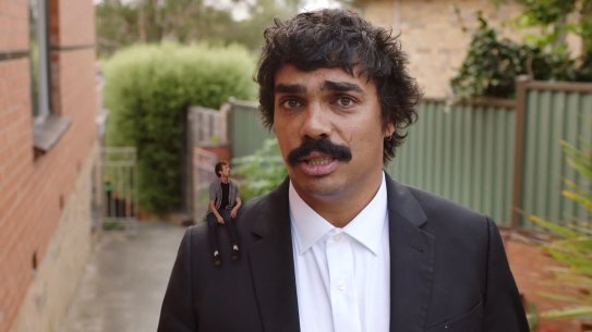 The former ABC News Breakfast presenter stars in a new comedy sketch that advertises a spell-check app for online trolls looking to insult him