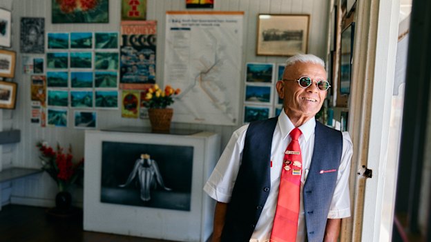 Norman Park station master Anthony Vethecan is popular with commuters for his work beautifying the station’s interiors and gardens.