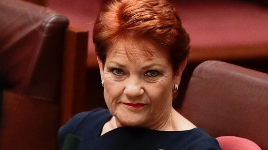 Abstaining: Pauline Hanson will not vote against Fraser Anning.