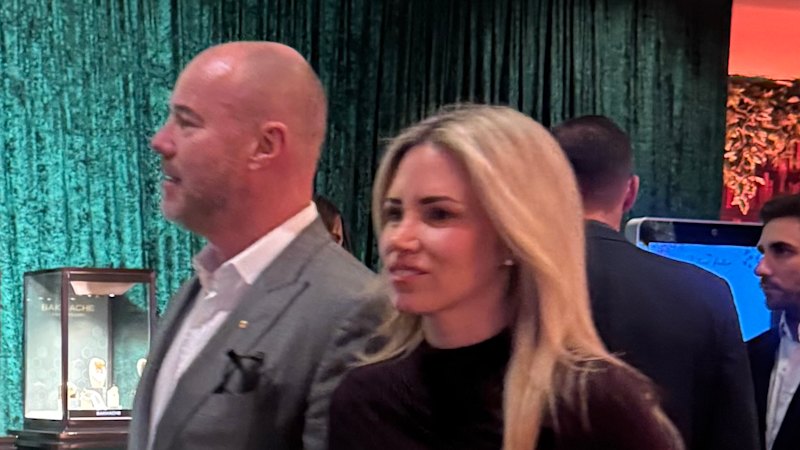 Luke Sayers attends Million Dollar Lunch with a new girlfriend