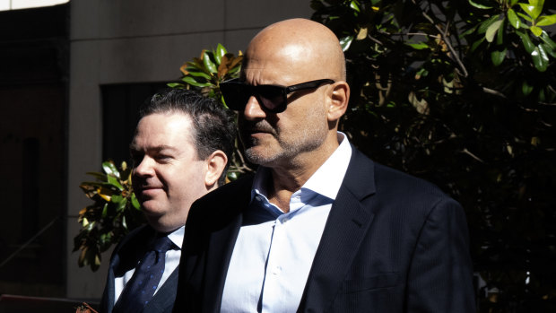 Alan Yazbek arrives at court on Tuesday morning.