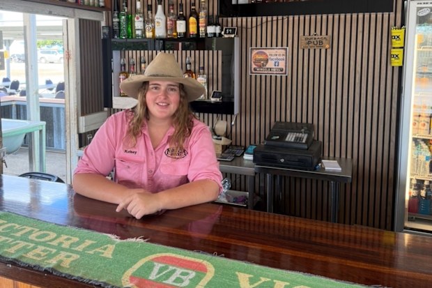Kelsey Brown bought the Mingela Hotel in Queensland.